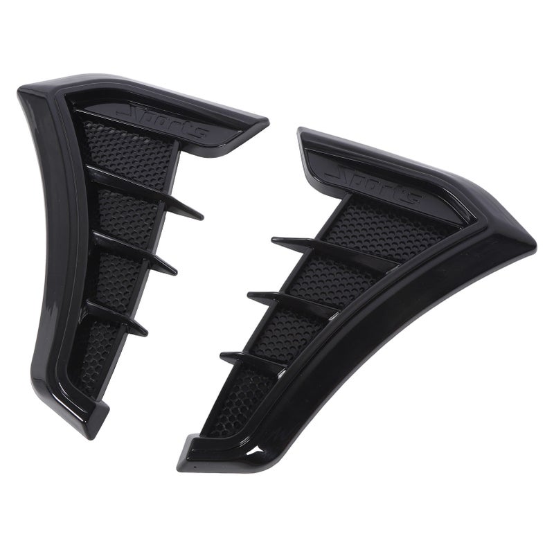 1 Pair Side Vent Trim Sporty Look Enhanced Performance Side Mudguard Air Wing Vent Trim Sticker for 1 Series E90 E91 Black - Image 2