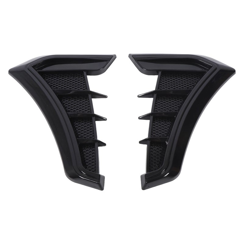 1 Pair Side Vent Trim Sporty Look Enhanced Performance Side Mudguard Air Wing Vent Trim Sticker for 1 Series E90 E91 Black - Image 1