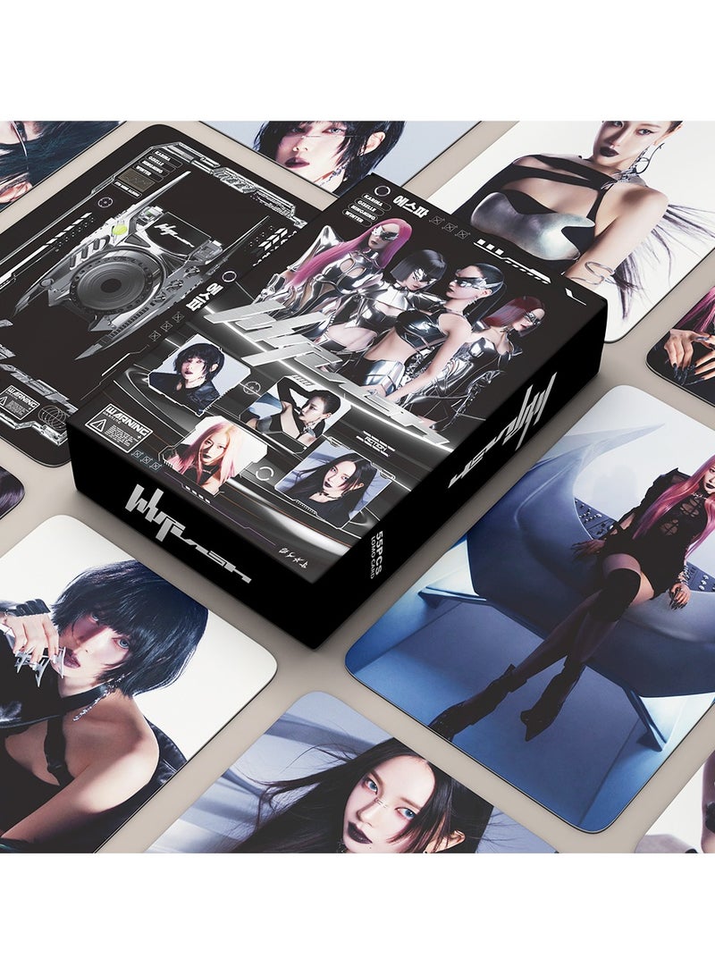 K-POP 55pcs AESPA Whiplash LOMO Cards AESPA Mini PhotoCards Collectors FAN merchandise 2025 Poster Postcard - Image 1