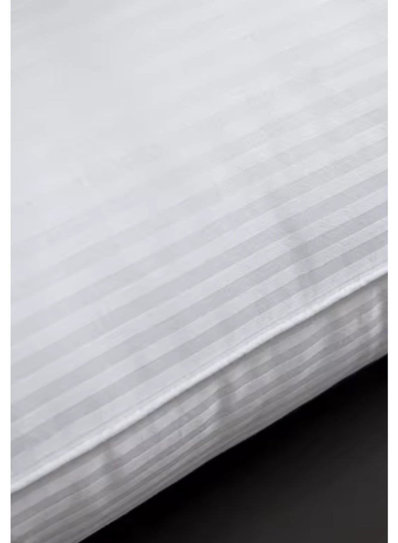 قطني وسادة مايكروفايبر مخططة 1000 جرام مقاس 50×70 سم – دعم ناعم وراحة مثالية للنوم - Image 3