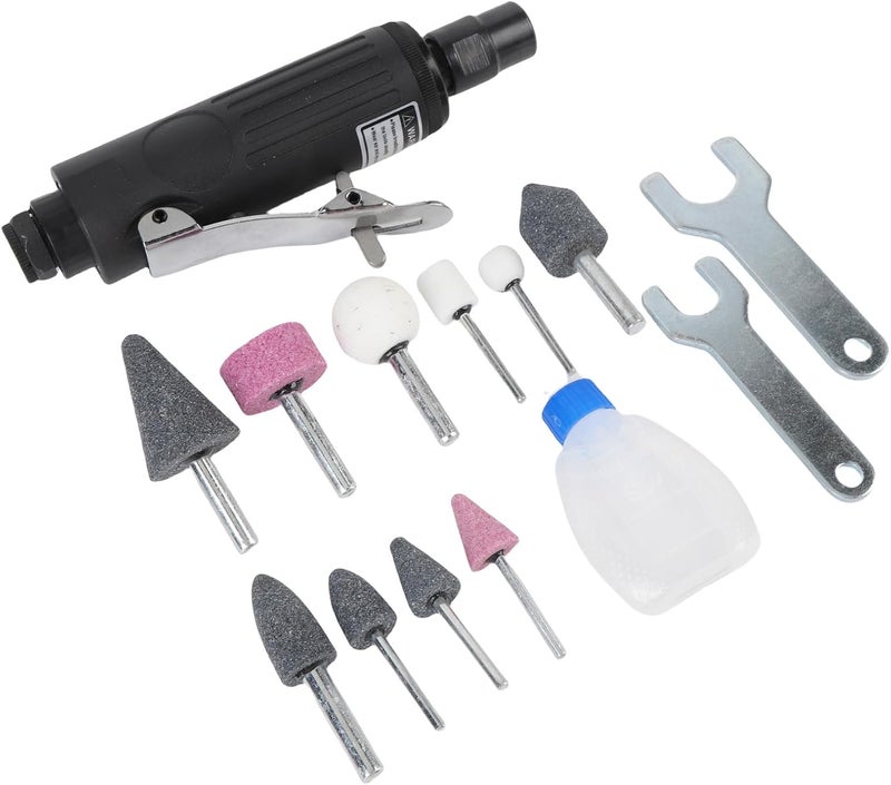 LiebeWH Air Die Grinder Kit Pneumatic Straight Tool 25000 1/4 Inch with Grinding Heads for Cutting Polishing Metal Automotive DIY - Image 4