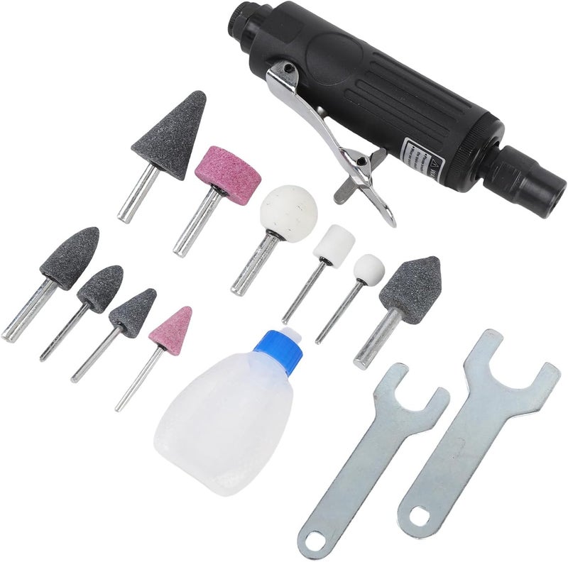 LiebeWH Air Die Grinder Kit Pneumatic Straight Tool 25000 1/4 Inch with Grinding Heads for Cutting Polishing Metal Automotive DIY - Image 5
