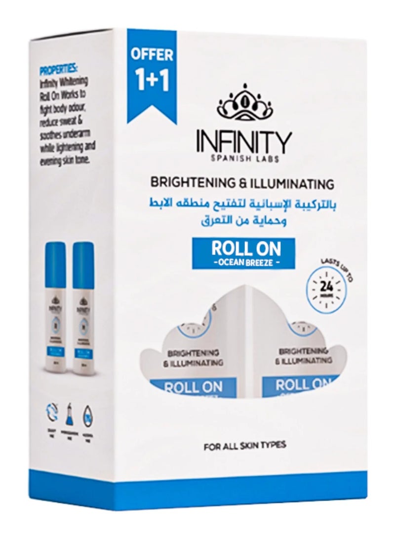 إينفينيتي انفنيتي رول اون نسيم المحيط 1+1