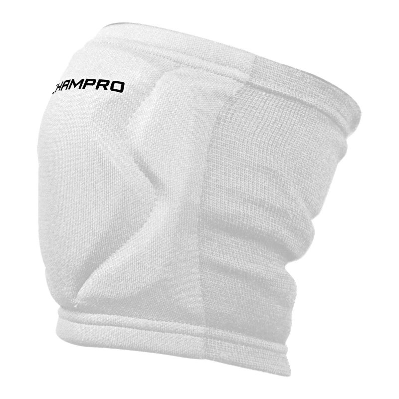 Champro Mvp Low-Profile Volleyball Kneepad  Large  White  A3001Wl