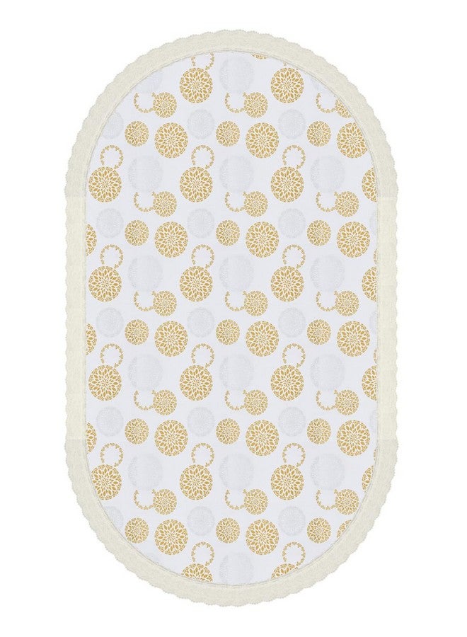 Clasiko 6 Seater Oval Dining Table Cover; 60x90 Inches or 152x228 Cms; Material - PVC; Shape - Oval; Pack of 1; Anti Slip; Grey & Golden 69064 - Image 5