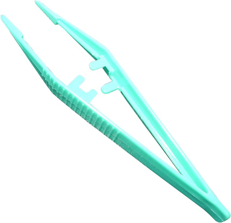 Qualicare 125cm Foreign Body Medical First Aid Disposable Plastic Tweezers 10 Pack - Image 2