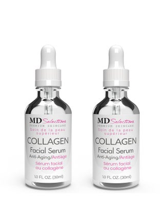 Md Selections Collagen Serum with Facial Moisturizer - Peptide Collagen Serum for Face, Lifting, Plumping, & Firming Collagen Facial Serum Improves Elasticity, Reducing Acne (1+1 Fl Oz, 2-Pack) - pzsku/Z075B2C405E617E70020EZ/45/1745224706/88454edb-8787-417e-a0b8-5f77dcb8a45d