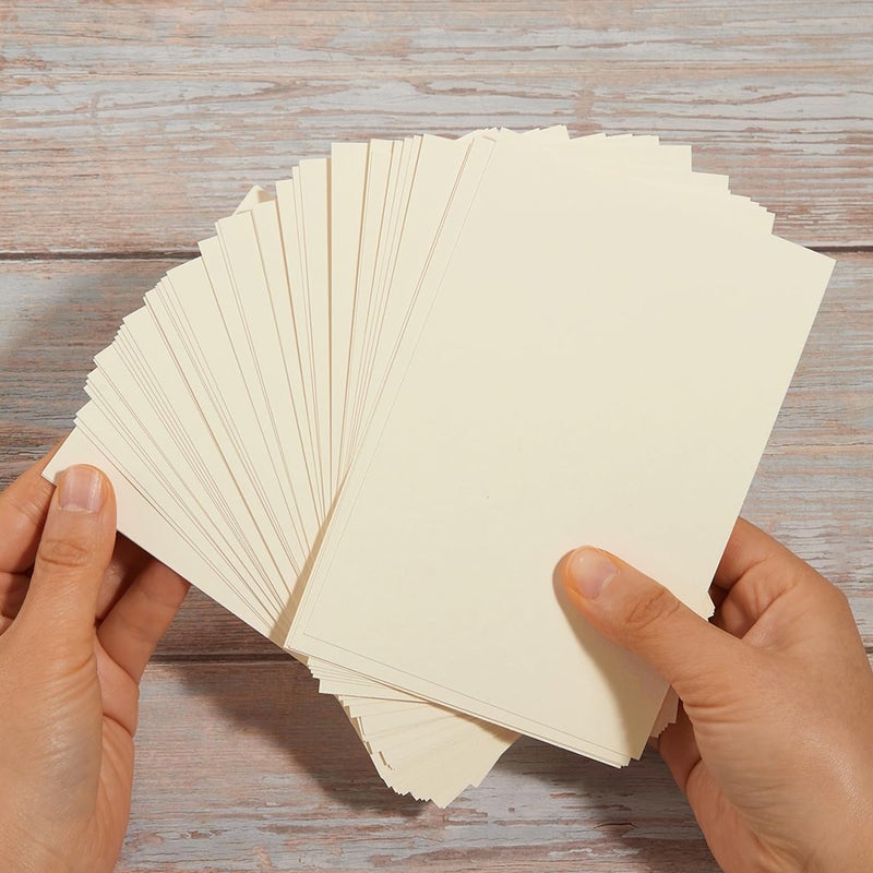 Topeen 100 Pack Thick Paper Cardstock Blank Heavy Cards Stock for Invitations, Greeting Cards Making, Postcards, Photos, 250GSM Thick Paper (Pink, 5x7 inches) - Image 3