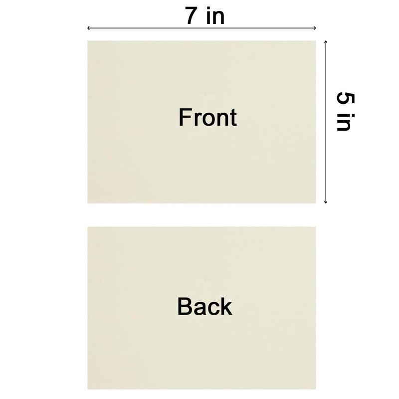 Topeen 100 Pack Thick Paper Cardstock Blank Heavy Cards Stock for Invitations, Greeting Cards Making, Postcards, Photos, 250GSM Thick Paper (Pink, 5x7 inches) - Image 2