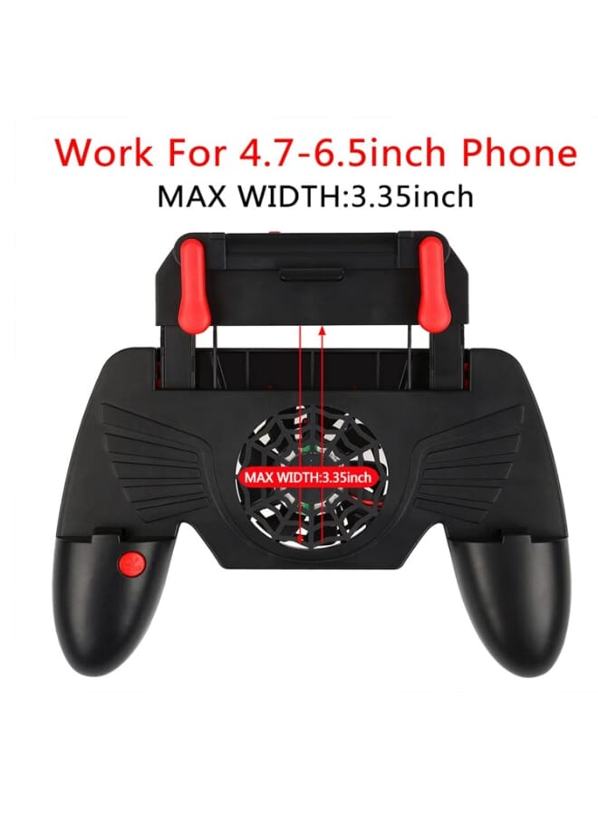Mobile Game Controller, Gamepad Triggers with Cooling Fan - Image 1