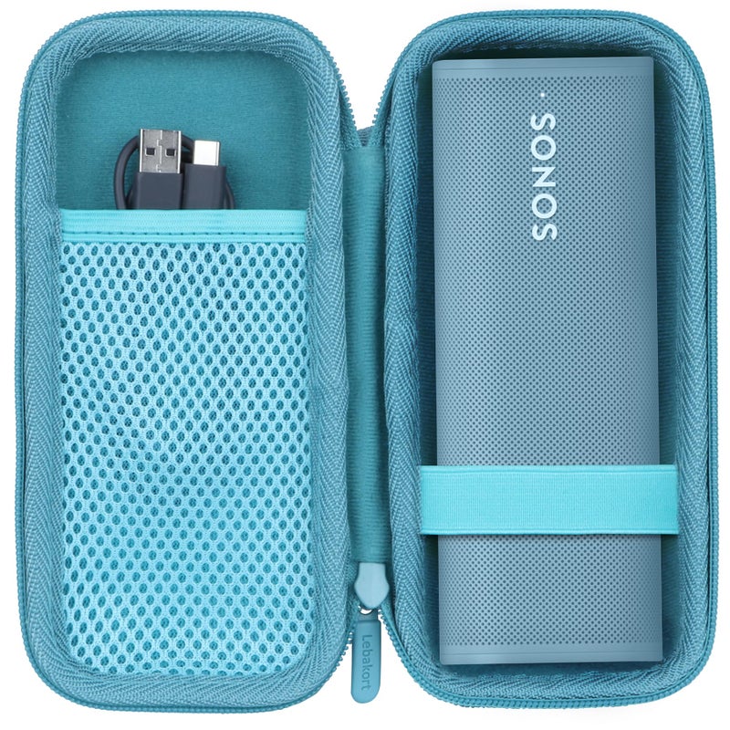 Lebakort Hard Case Compatible with Sonos Roam 2 Sonos RoamSonos Roam SL Portable Waterproof Speaker Blue Case - Image 2