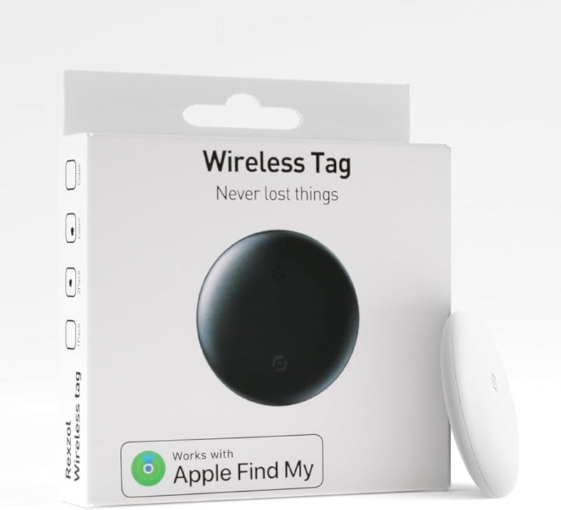 جهاز تتبع الأمتعة الذكي بتقنية البلوتوث، رائع! متوافق مع أجهزة Apple Find My | لا تفقد أغراضك أبدًا | علامة لاسلكية