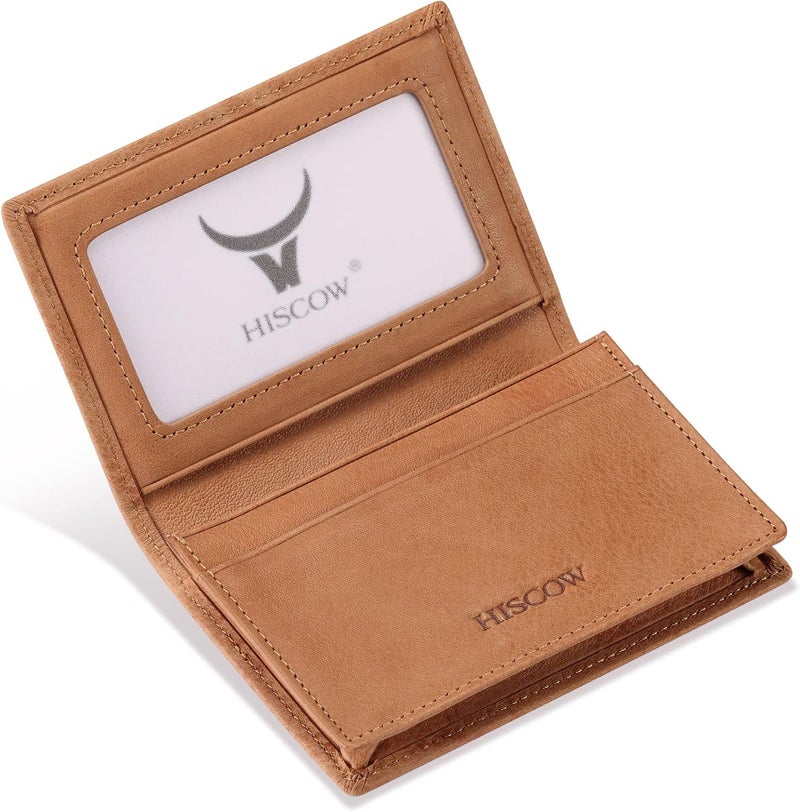 HISCOW Leather Business Card Case Holder for Men & Women, Italian Calfskin - Image 2