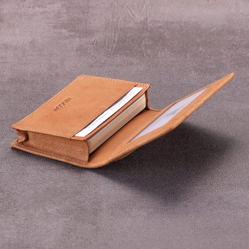 HISCOW Leather Business Card Case Holder for Men & Women, Italian Calfskin - Image 4