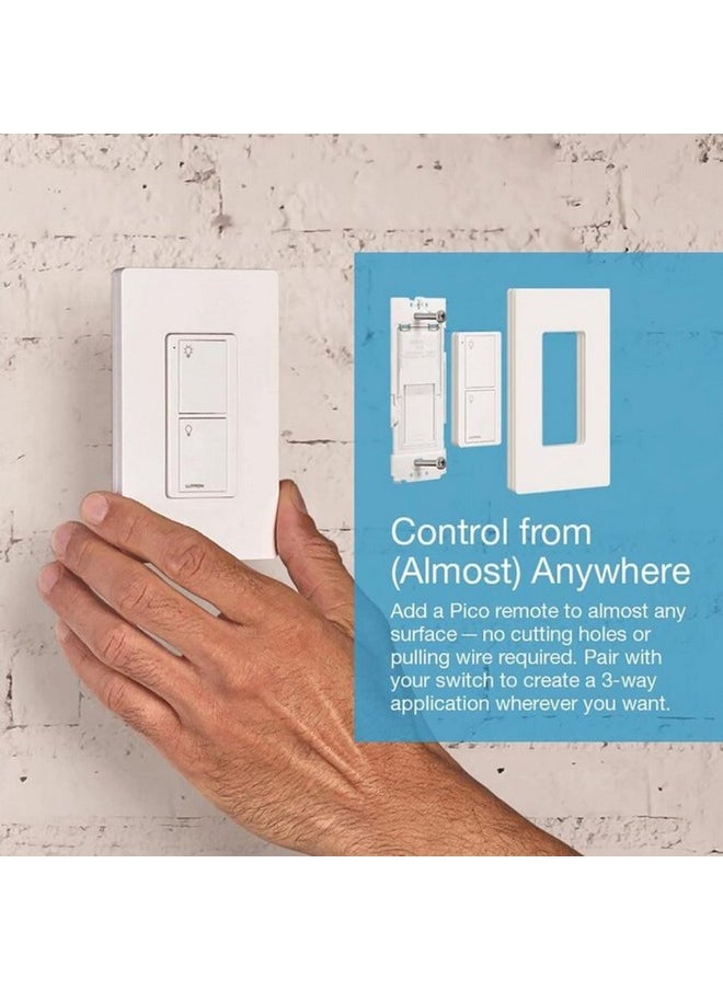 LUTRON Lutron Caseta Smart Switch Starter Kit | Compatible with Alexa, Apple HomeKit, and the Google Assistant | P-BDG-PKG1WS | White  - Image 2