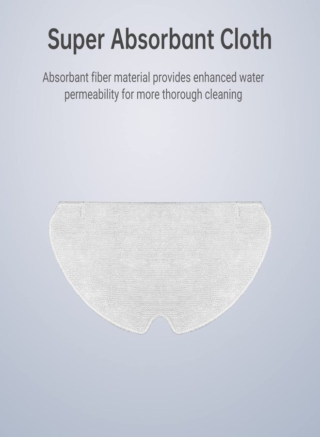 Dreame وسادات مسح رطبة DREAME متوافقة مع مكنسة D10s Pro الروبوتية، قطع قماش استبدال للمسح الأرضي (2 قطع) - Image 5