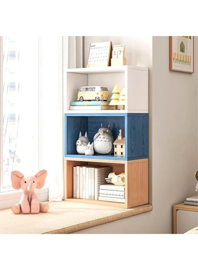 JOMILA 8 Cube Organizer Bookshelves DIY Variable Stackable Cube Storage Organizer for Kid Bedroom,Living Room,Small Bookshelf Black Brown Wooden - Image 5