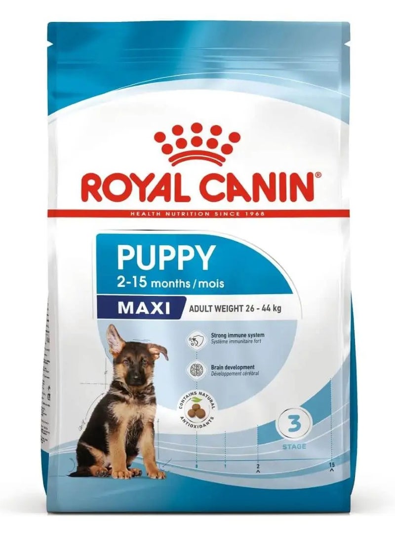 Royal Canin Maxi Puppy Dry Food Bag 4kg - Image 1