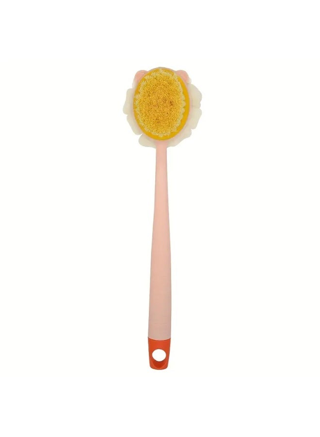 LANGMANNI Long Handle Back Scrubber Sponge & Plastic Massage Bristle Body Brush for Men and Women – Shower Exfoliating Loofah with Gentle Exfoliation, Plastic Design - Image 1