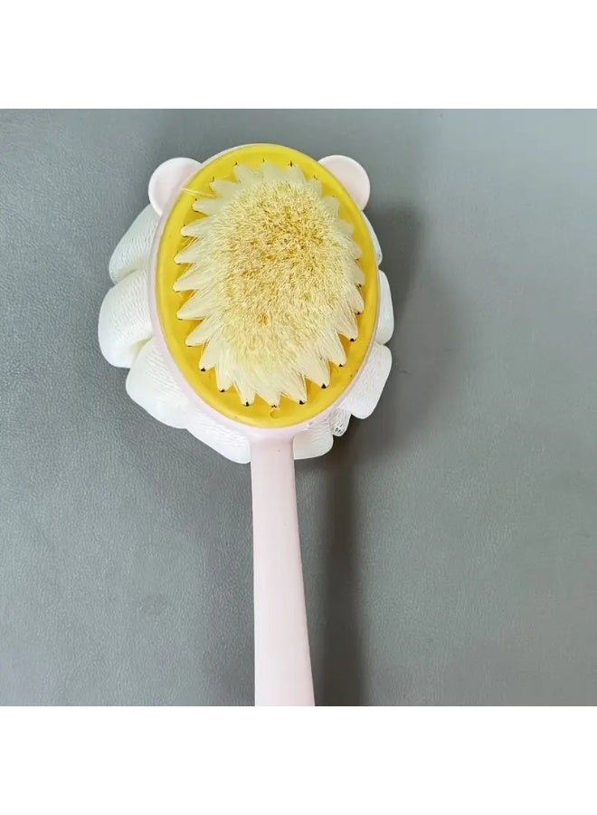 LANGMANNI Long Handle Back Scrubber Sponge & Plastic Massage Bristle Body Brush for Men and Women – Shower Exfoliating Loofah with Gentle Exfoliation, Plastic Design - Image 5