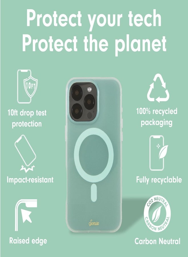 سونيكس جراب سونيكس لهاتف آيفون 16 برو ماكس | متوافق مع ماج سيف | مُختبر ضد السقوط من ارتفاع 10 أقدام | لون النعناع الهلامي - Image 4