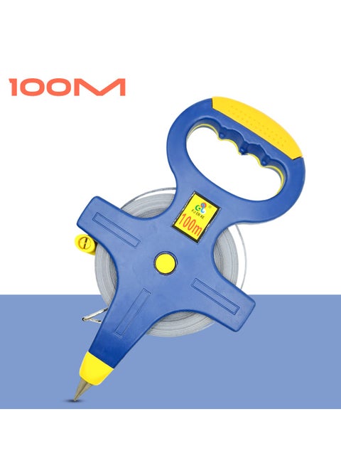 100 Meter Measure Tape Pointed Drill End Open Reel Measuring Tape