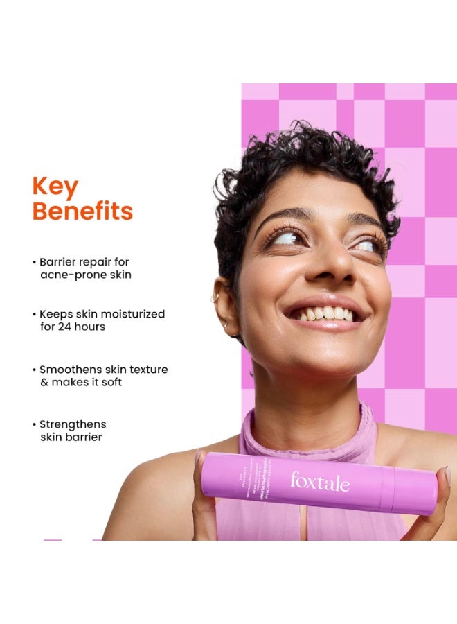 Foxtale 5x Hydrating Ceramide Moisturizer for Face | Micro Hyaluronic Acid & 3 Ceramides | Lightweight | Fast Absorbing | Repairs Skin Barrier and Texture | Men & Women - 50ml - Image 2