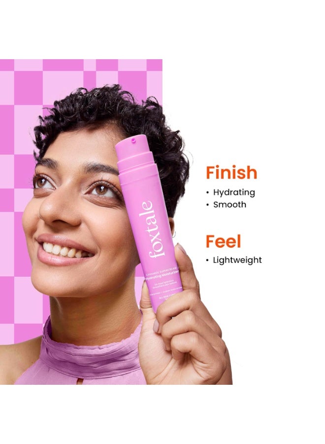 Foxtale 5x Hydrating Ceramide Moisturizer for Face | Micro Hyaluronic Acid & 3 Ceramides | Lightweight | Fast Absorbing | Repairs Skin Barrier and Texture | Men & Women - 50ml - Image 5