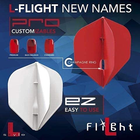 LSTYLE Dart Flights: L9d PRO Fantail - Dimple Texture - for Soft Tip and Steel Tip Darts - Black - Image 4
