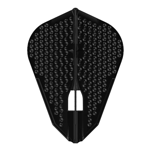 LSTYLE Dart Flights: L9d PRO Fantail - Dimple Texture - for Soft Tip and Steel Tip Darts - Black - Image 2