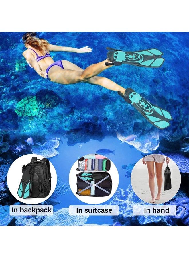 Beauenty Swimming Fins Adjustable Silicone – Lightweight  Durable Flippers for Adults  Kids, Ideal for Diving  Professional Training - Image 5