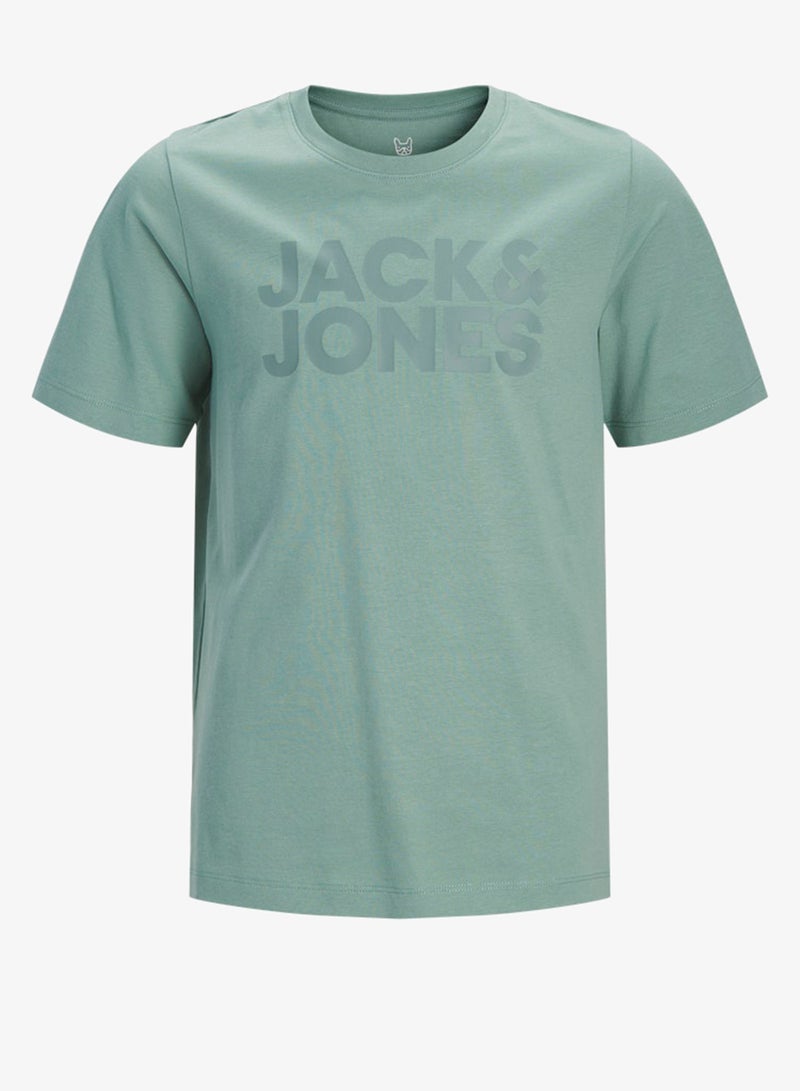 Jack & Jones Junior Kids Jjecorp Logo Crew Neck T-Shirt - Image 1