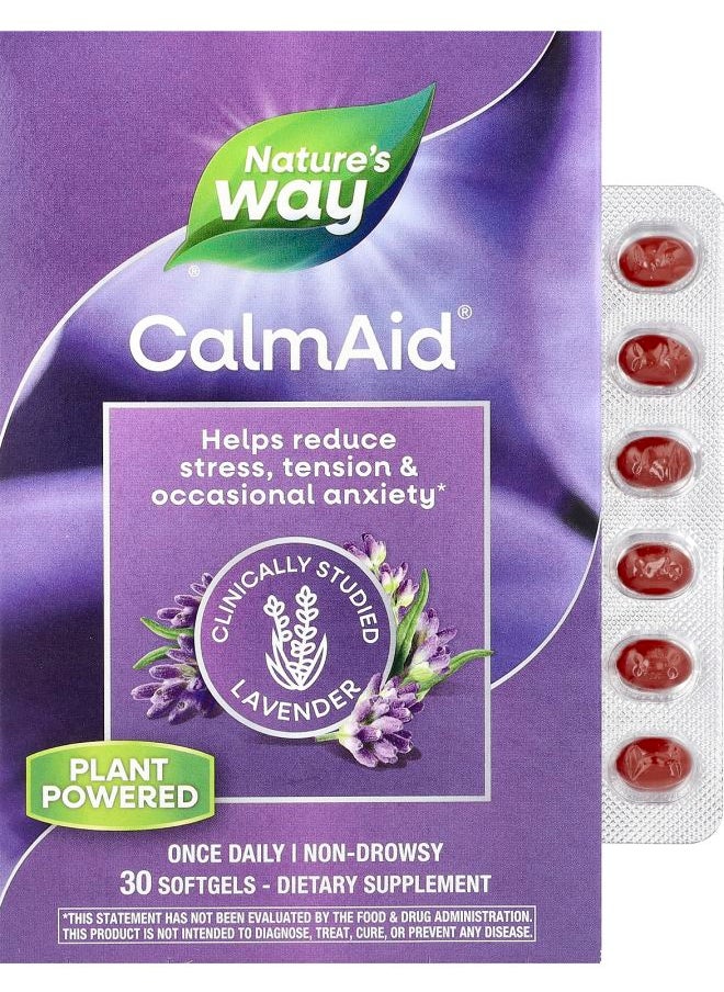 Nature's CalmAid Clinically Studied Lavender 30 Softgels 