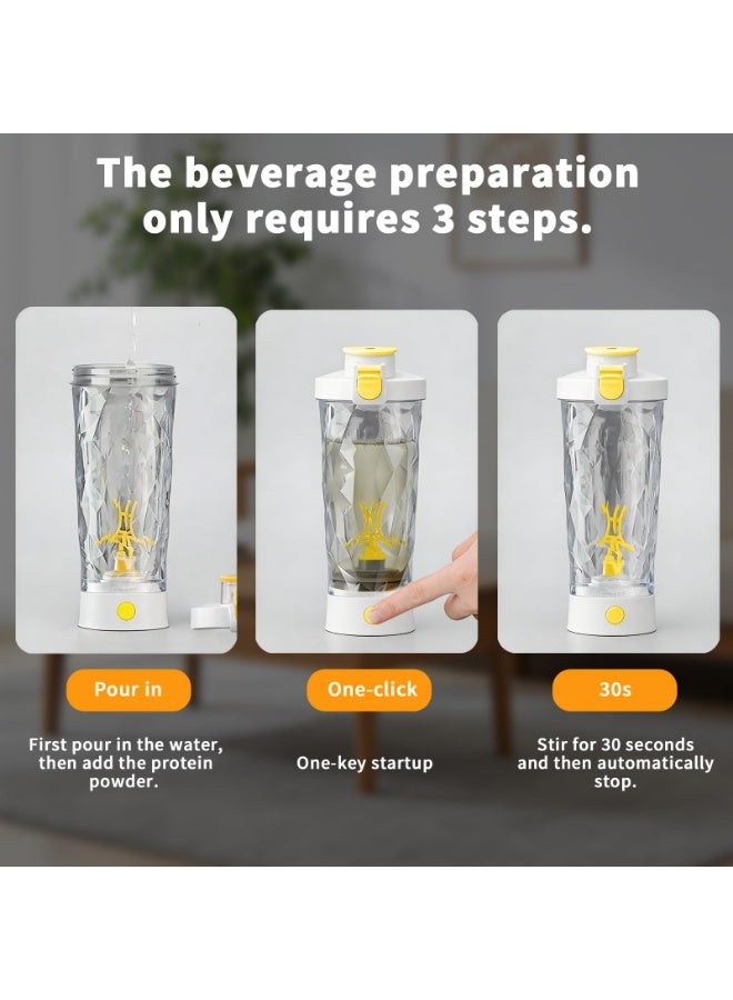 Arabest Premium Electric Protein Shaker Bottle, Made with Tritan - BPA Free - 24 oz Vortex Portable Mixer Cup/USB Rechargeable Shaker Cups for Protein Shakes, FDA Approved - Image 5