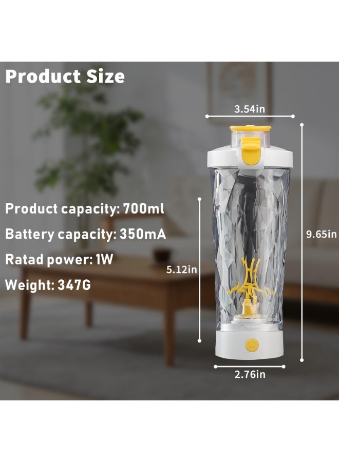 Arabest Premium Electric Protein Shaker Bottle, Made with Tritan - BPA Free - 24 oz Vortex Portable Mixer Cup/USB Rechargeable Shaker Cups for Protein Shakes, FDA Approved - Image 2