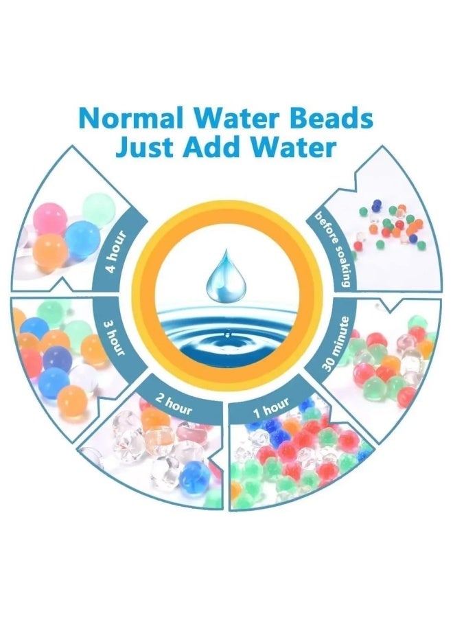 سوبرسو 50000 خرزة كريستالية من جل التربة المائية لتخفيف التوتر، قطع مركزية لحفلات الزفاف والمناسبات، حشو مزهرية من أحجار هلامية مائية لرش الجل وديكور المنزل (متعدد الألوان) - Image 3