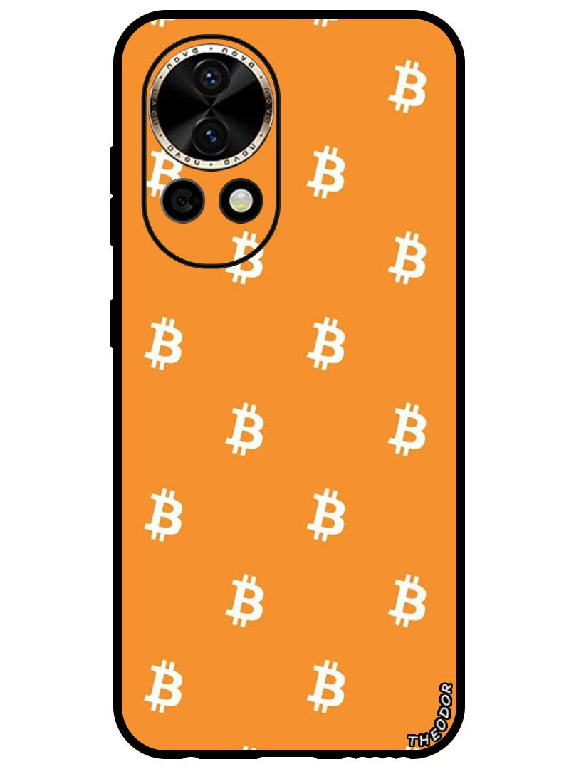 Theodor Protective Case Anti Scratch Shock Proof Bumper Cover For Huawei Nova 12 Pro Bitcoin - Image 1