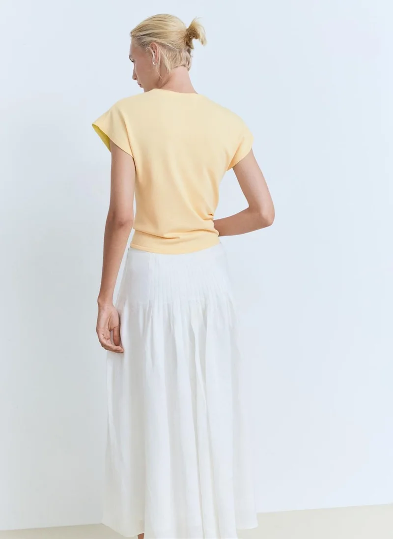 مانجو Casual Short Sleeve Sweater