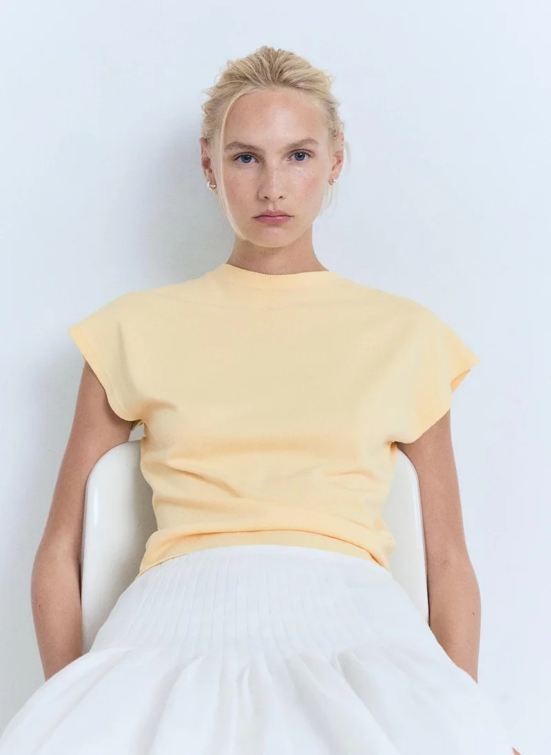 مانجو Casual Short Sleeve Sweater