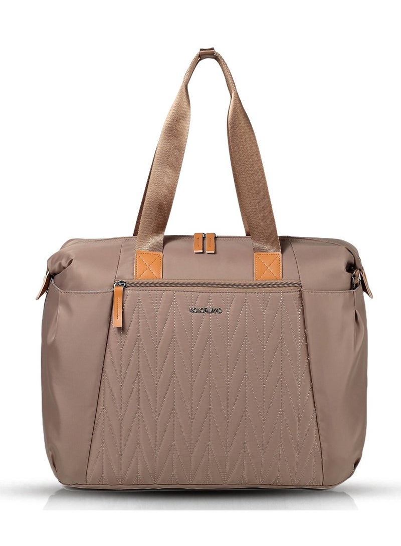 Little Story Zurich Pack and Go Baby Travel Diaper Bag - Beige - Image 5