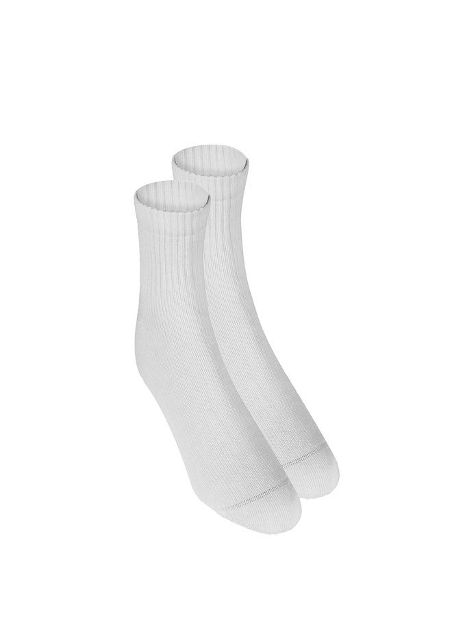 Truform Medical Compression Socks for Men and Women; 8-15 mmHg Ankle Length Low Cut, White, Large - Image 5