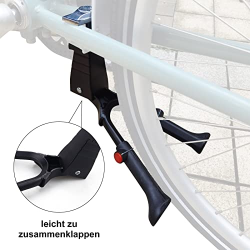 WEEROCK Adjustable Height Bike Kickstand Aluminium Alloy Double Leg Kick stand Fits For 24/26/28 Inch Single Speed Bicycles - Image 4