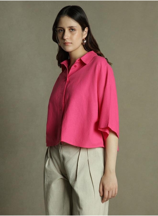 Dennis Lingo Relaxed Fit Pink Top – Chic and Comfortable  - Image 2