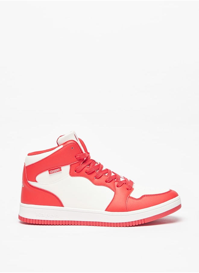 Kappa Mens Panelled High Top Casual Sneakers With Lace-Up Closure  - Image 1