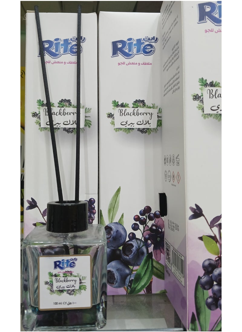 RITE Blackberry Reed Diffuser 100ml – Indulge in a Moment of Pure Bliss and Tranquility