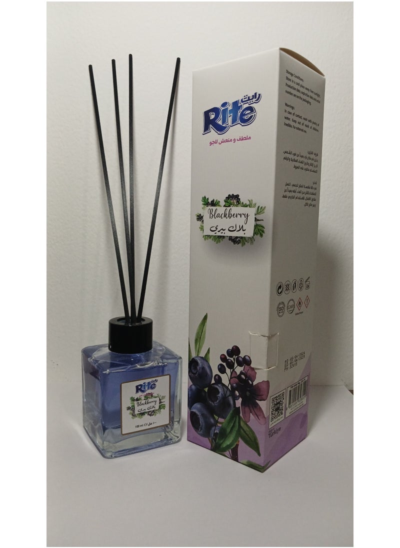 RITE Blackberry Reed Diffuser 100ml – Indulge in a Moment of Pure Bliss and Tranquility