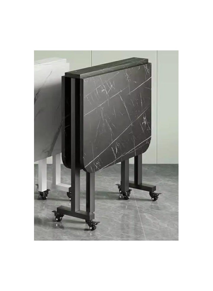 black steel dining table