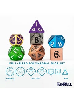 Dice Games Misfit Metals, Bag Of Dnd Dice, Role Playing Game Dice Accessories For Dungeons And Dragons - pzsku/Z075CCA86C284CD3A3747Z/45/_/1734347424/f2481104-54b7-4f54-81b5-fc7dedbd3c97