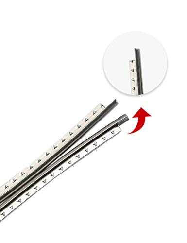 Holmer Guitar Fret Wires 2.7mm 22 Frets Stainless Steel Fretwire Compatible with Fender Electric Guitar Bass Guitar Fingerboard Replacement Chrome. - Image 4