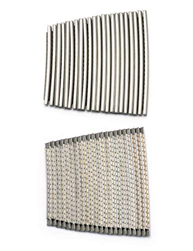 Holmer Guitar Fret Wires 2.7mm 22 Frets Stainless Steel Fretwire Compatible with Fender Electric Guitar Bass Guitar Fingerboard Replacement Chrome. - Image 2